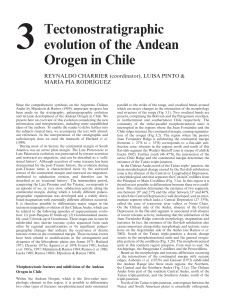 Chapter 3 Tectonostratigraphic evolution of the Andean Orogen in Chile (1)
