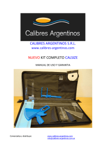 Manual de producto - Kit Completo Calsize