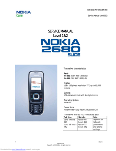 2680 Slide RM-392, RM-393 Service Manual Level 1&2