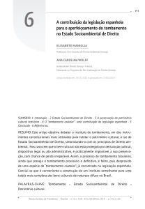 A contribuição da legislação espanhola para o aperfeiçoamento do tombamento no Estado Socioambiental de Direito