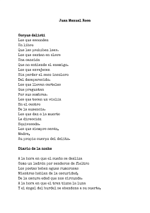Poesía  Manuel Roca