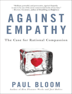 Against empathy libro