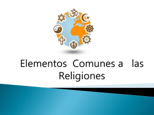 Elementos  Comunes a   las Religiones 4to de sec