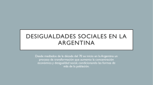 Desigualdades sociales en la argentina