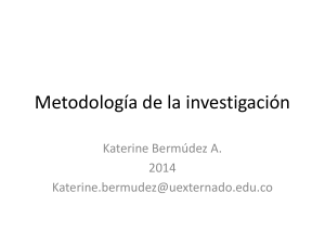 Metodología de la investigación 2014