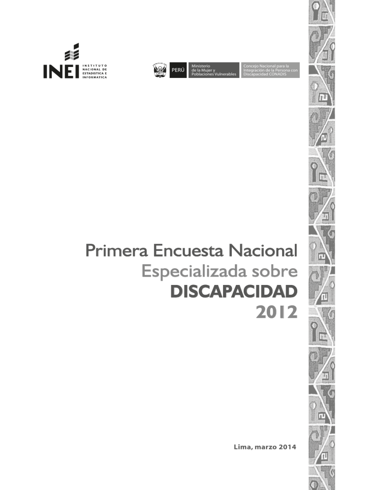 Encuesta Nacional Especializada Sobre Discapacidad