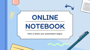 Online Notebook   by Slidesgo