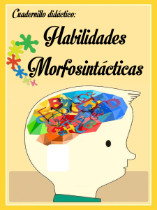 CUADERNILLO HABILIDADES MORFOSINTACTICAS
