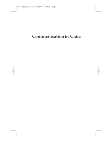 Communication in China-Political Economy, Power, and Conflict (Zhao, Yuezhi)