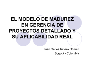 4. EL MODELO DE MADUREZ EN GERENCIA DE PROYECTOS DETALLADO Y SU APLICABILIDAD REAL