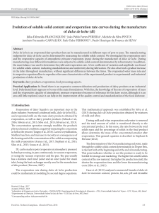 francisquini2018 Evolution of soluble solid content and evaporation rate curves during the manufacture of dulce de leche