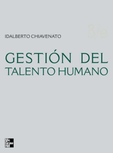 Gestión de Talento Humano-Chiavenato