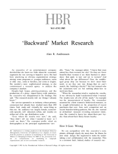 Backward Market Research