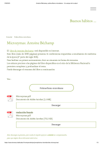 Antoine Béchamp  polimorfismo microbiano - Un campo de la salud