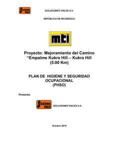 Plan de HSO Empalme Kukra Hill - Kukra Hill