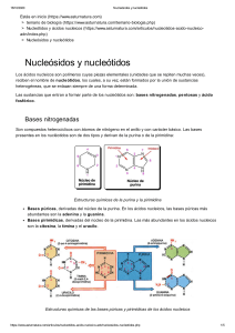 Nucleósidos y nucleótidos