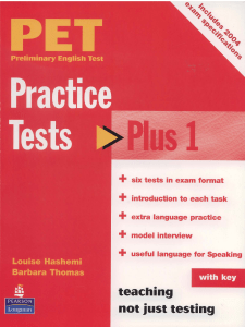 PET Practice Tests Plus 1