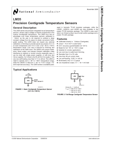 LM35 Temperature Sensor (datasheet)