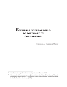 EMPRESAS DE DESARROLLO DE SOFTWARE EN COCHABAMBA