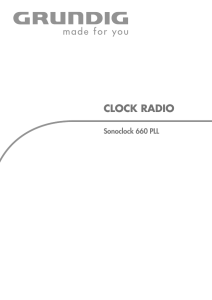 Manual Grundig Sonoclock 660