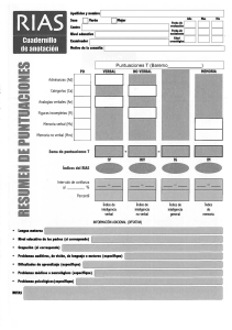Hoja de anotación RIAS