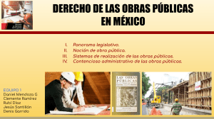 Derecho de las obras públicas en México Presentación