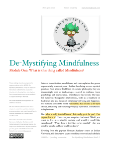 Module1 Reading  Mindfulness