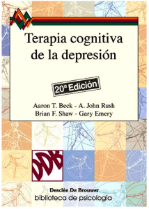 Aaron T Beck - Terapia Cognitiva De La Depresion