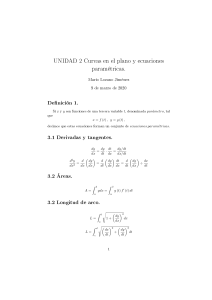 Formulario - Tema 2 - CalcVect