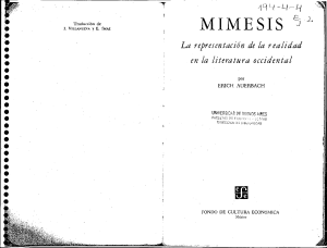 Auerbach Erich - Mimesis - La Representacion De La Realidad En La Literatura Occidental[1]