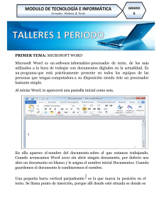 MODULO DE TECNOLOGIA 6° (PERIODO 1 & 2)