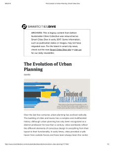 The Evolution of Urban Planning   Smart Cities Dive