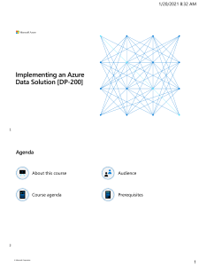 Microsoft Azure Data Engineering