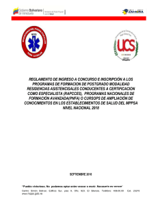 Reglamento para ingreso a post grado en medicina UDO Venezuela