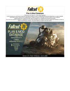 Fallout 76 Plan & Mod Database