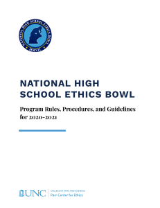 Reglas de Procedimiento para Ethics Bowl 2021