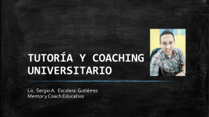 Tutoria y coaching universitario - Sergio Escalera