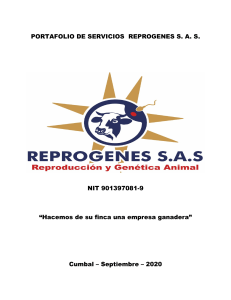 Portafolio de servicios Reprogenes S.A.S.