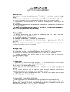 CAPITULO XVIII Aditivos(actualiz-2009-10)