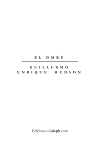 Guillermo Enrique Hudson -El ombú