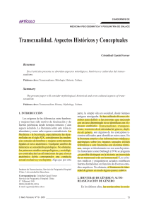 Aspectos Historicos Sobre La Transexualidad