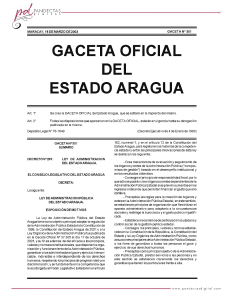 GO 05 301O Ley de Administración del Estado Aragua