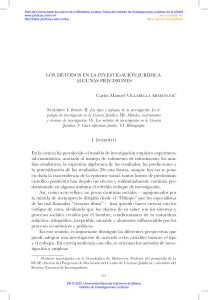 Métodos de investigación jurídica - Villabella