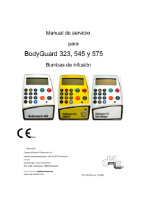 Bombas de infusion Bodycare 323-545-575- Manual de servicio.en.es