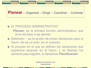 [PD] Presentaciones - Proceso Administrativo - Planificacion