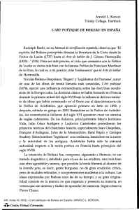 Kerson, A. (1992) - L'Art Poétique de Boileau en España