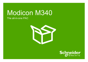 Modicon M340 The all-in-one PAC