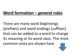 word-formation