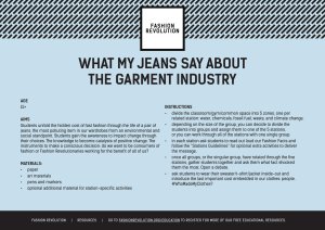 What my jeans say about the Garment Industry: A Guide