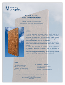 Manual tecnico Panel SIP- MONOPLAC